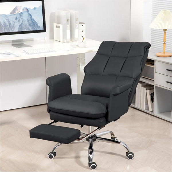 Waleaf office chair with footrest90165reclining ergonomic high back